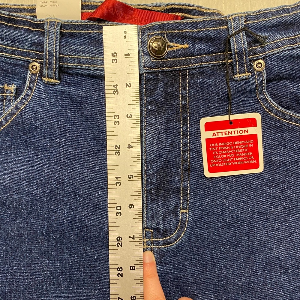 Gloria Vanderbilt Tapered Jeans Classic Fit Womens 8P Blue Denim Stretch Fitted - Picture 13 of 16